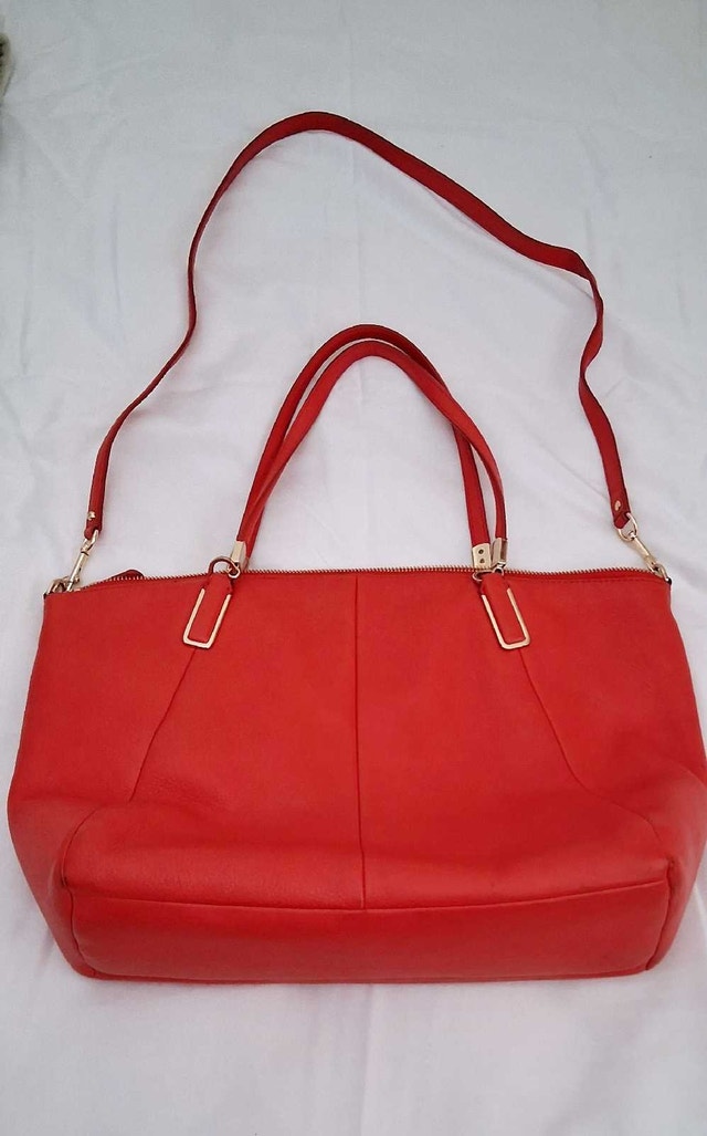 COACH RED TOTE BAG - photo 5