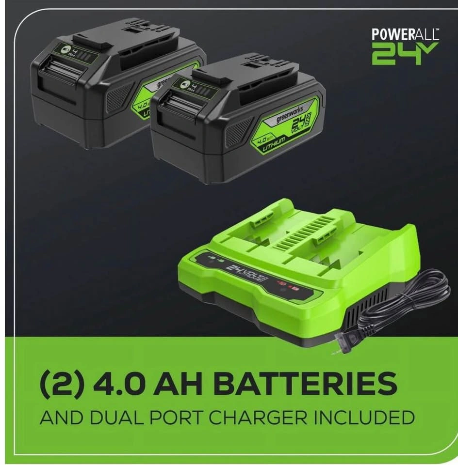 CORDLESS BLOWER GREENWORKS 2 BATTERIES - photo 3