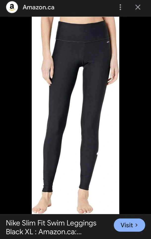 Nike Slim Fit Swim Leggings size S - photo 2