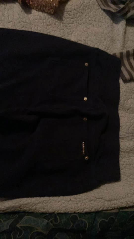 Michael kors ladies pull up slacks/pants medium size blue - photo 2