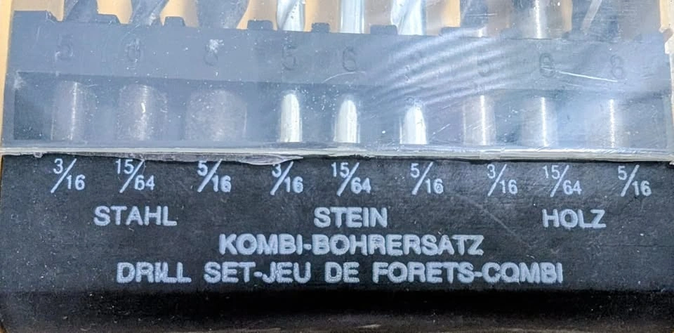 Combination Drill Bit Set for Steel Stone Wood - photo 2