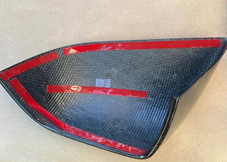 Tesla Model 3 Carbon Fiber Mirror Caps image indicator(6)