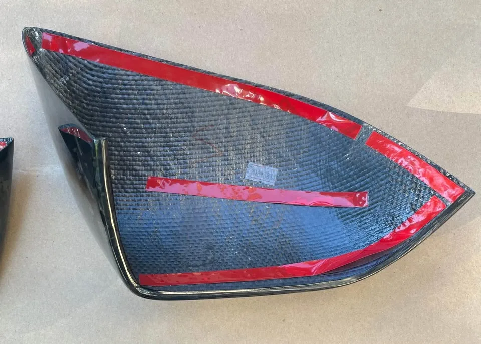 Tesla Model 3 Carbon Fiber Mirror Caps image indicator(7)