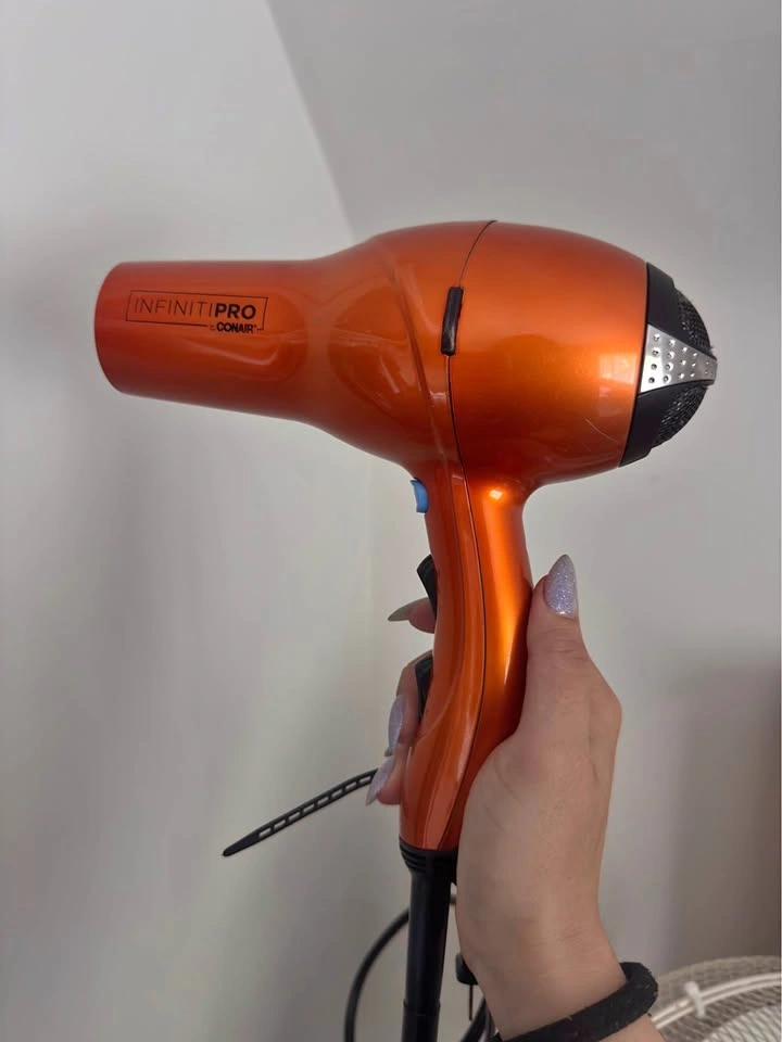 InfinitiPRO Conair orange hair dryer