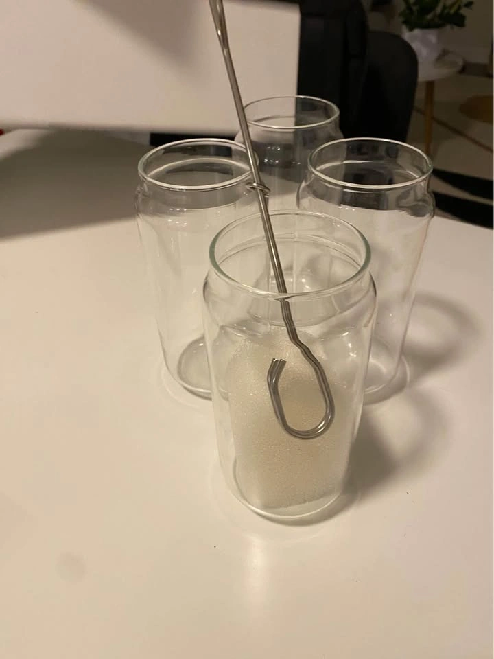 4x beer can glasses with sponge cleaner - photo 4