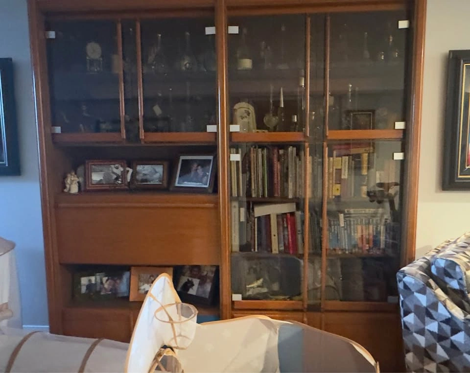 Mid-century Teak wall unit - photo 4