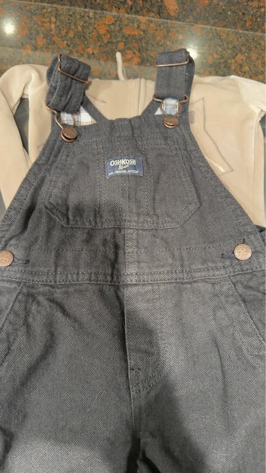 OshKosh B'gosh Herringbone Overalls - photo 2