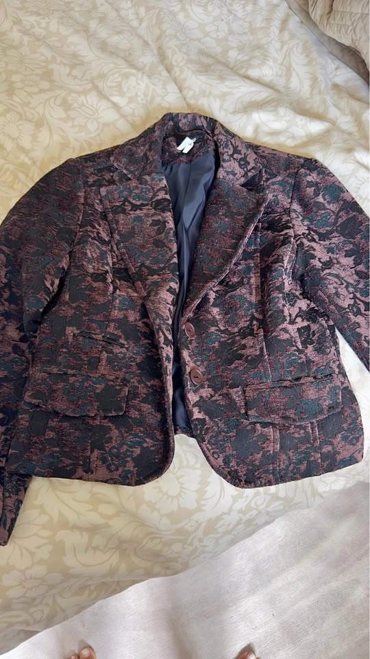 Floral Brocade Blazer Size 34