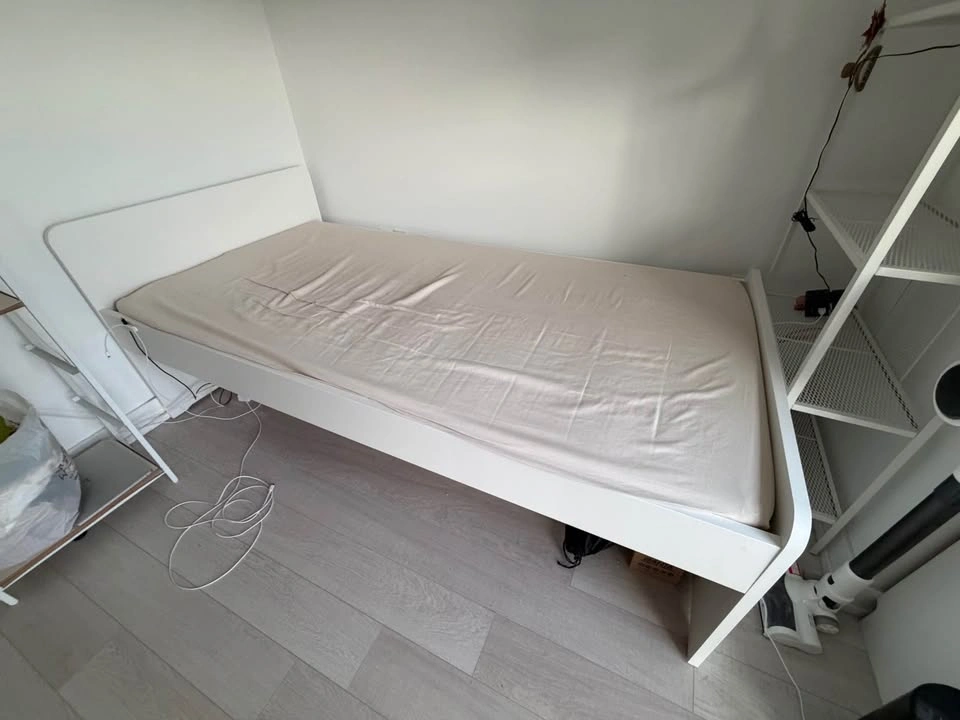 Ikea Single Twin Bed Frame White - photo 3