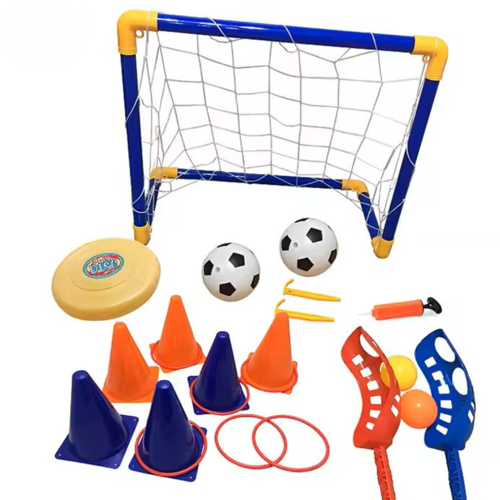 Kids 5-in-1 Soccer Goal Set Outdoor Sports Game