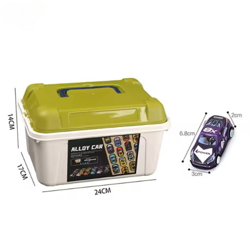 70PCS 1:64 Diecast Pull Back Racing Cars Set w/ Storage Box - photo 2