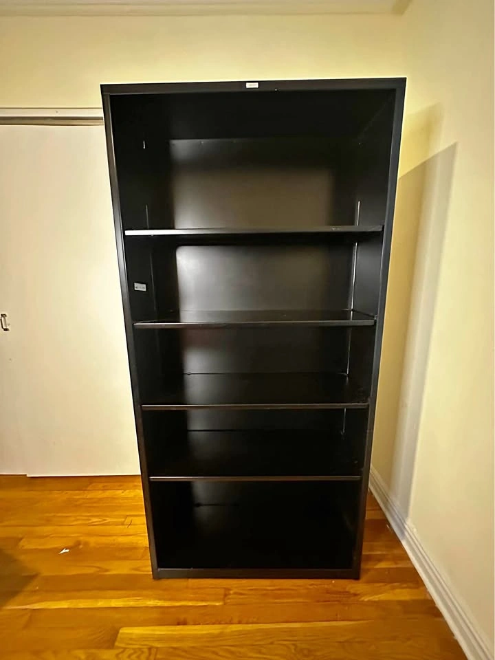 HON Black 5-Shelf Bookcase – Office & Home Storage