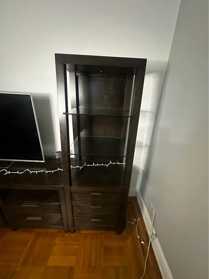 Large 3-Piece Entertainment Center w/ Storage (TV not Included) - photo 2