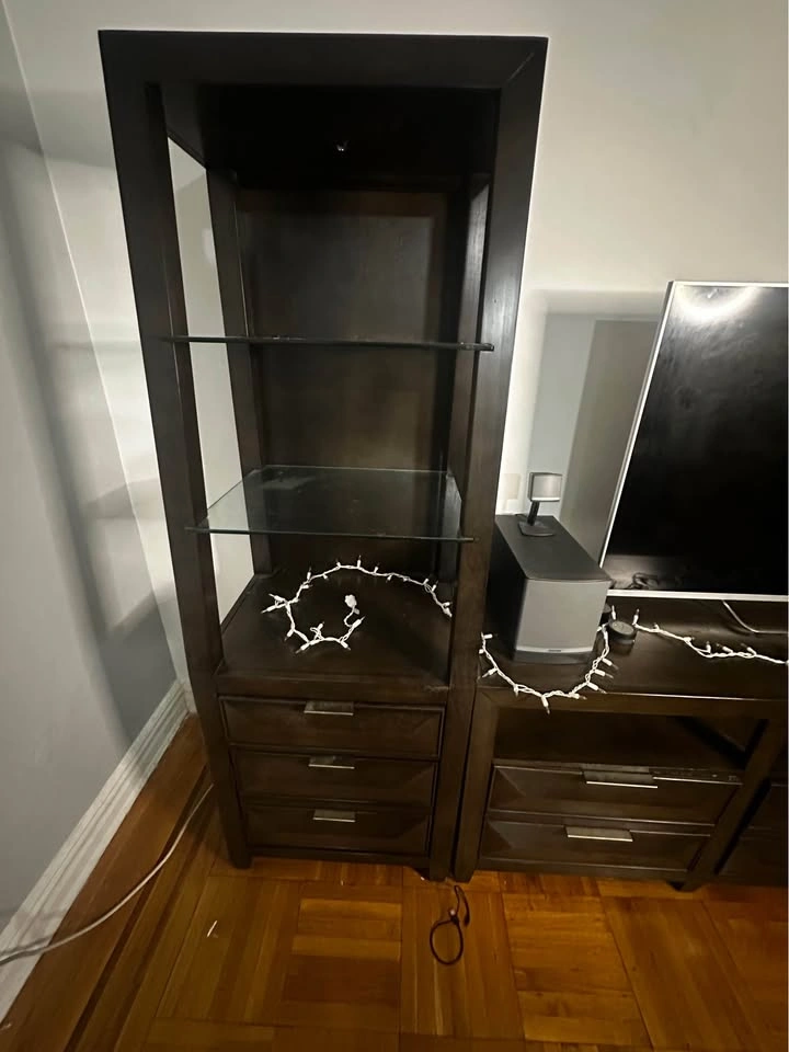 Large 3-Piece Entertainment Center w/ Storage (TV not Included) - photo 3