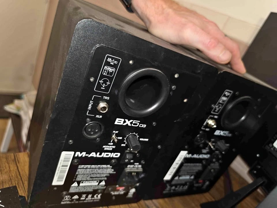 M-Audio BX5 powered studio monitors