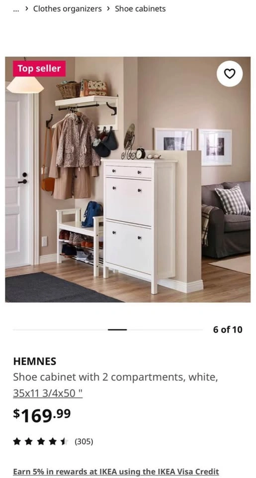 IKEA Hemnes Shoe Storage - photo 2