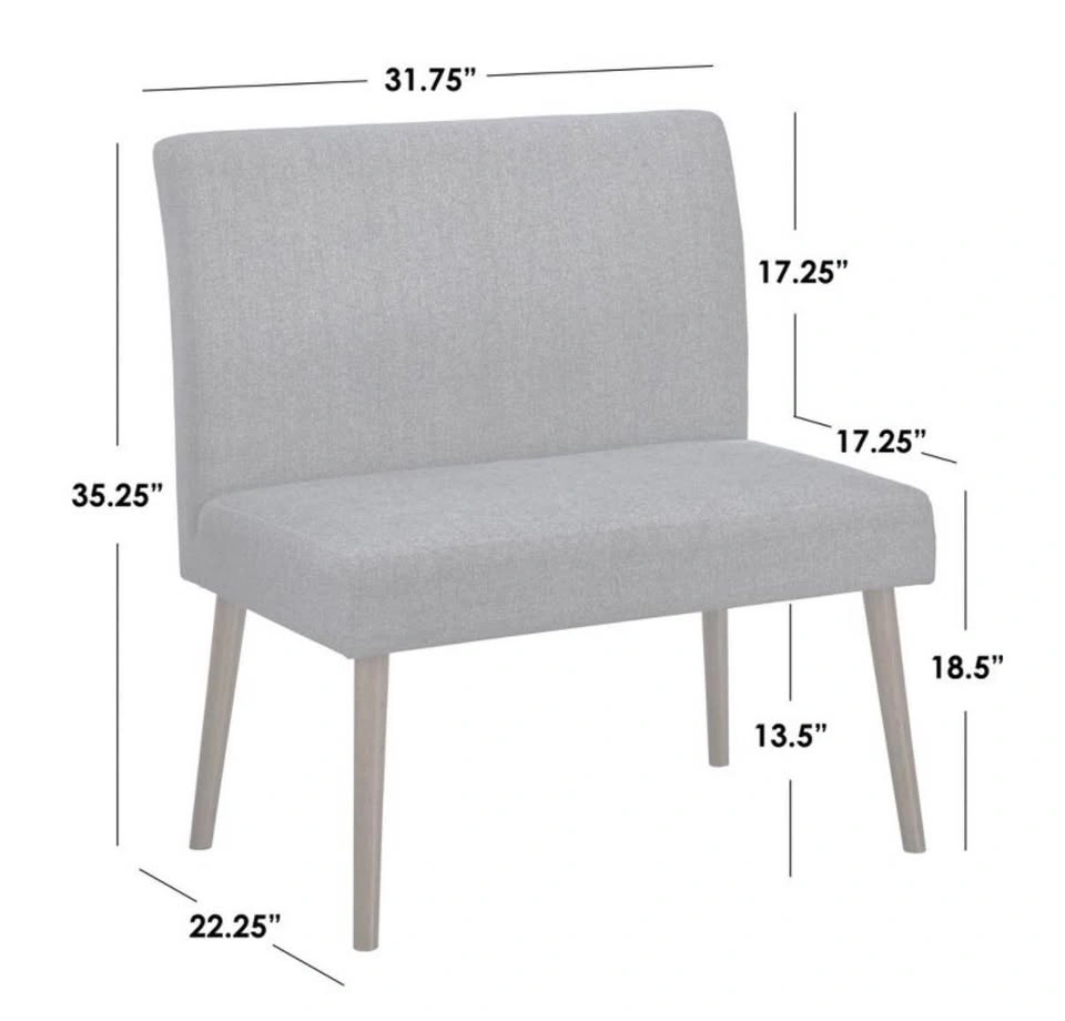 Mid-Century Modern Dining Chair in Cream - photo 2