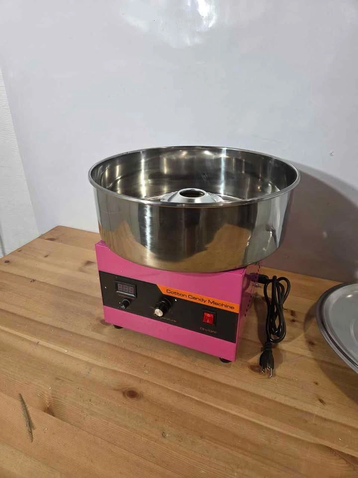 Commercial Cotton Candy Machine with Cover New - photo 3