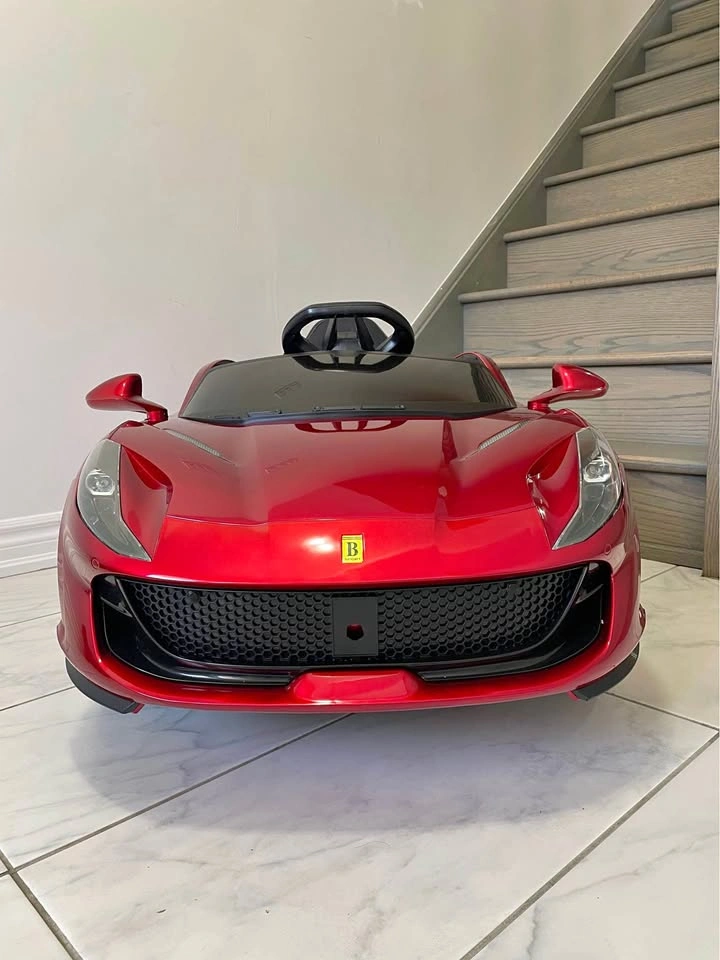 Ferrari Ride-On Electric Car w/ Remote, App Control & Leather Se