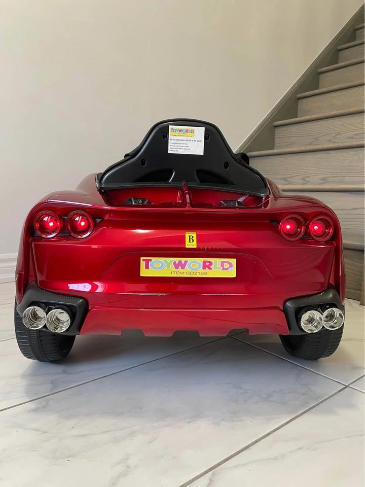 Ferrari Ride-On Electric Car w/ Remote, App Control & Leather Se - photo 4