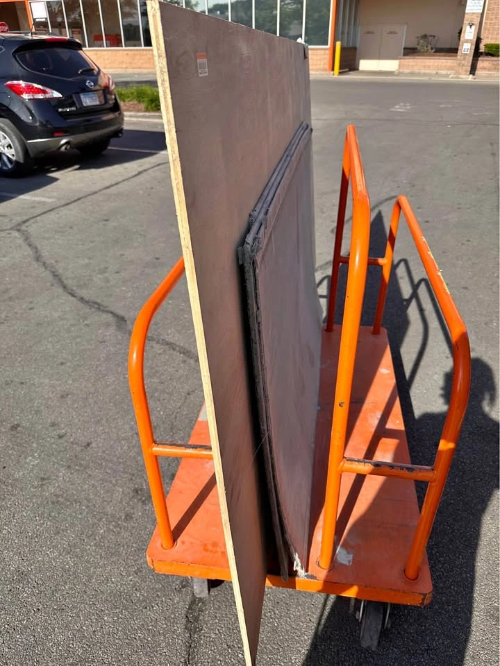 New Cement Board & Sanded Plywood – Leftover Job Materials