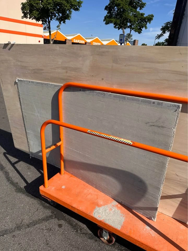 New Cement Board & Sanded Plywood – Leftover Job Materials - photo 2