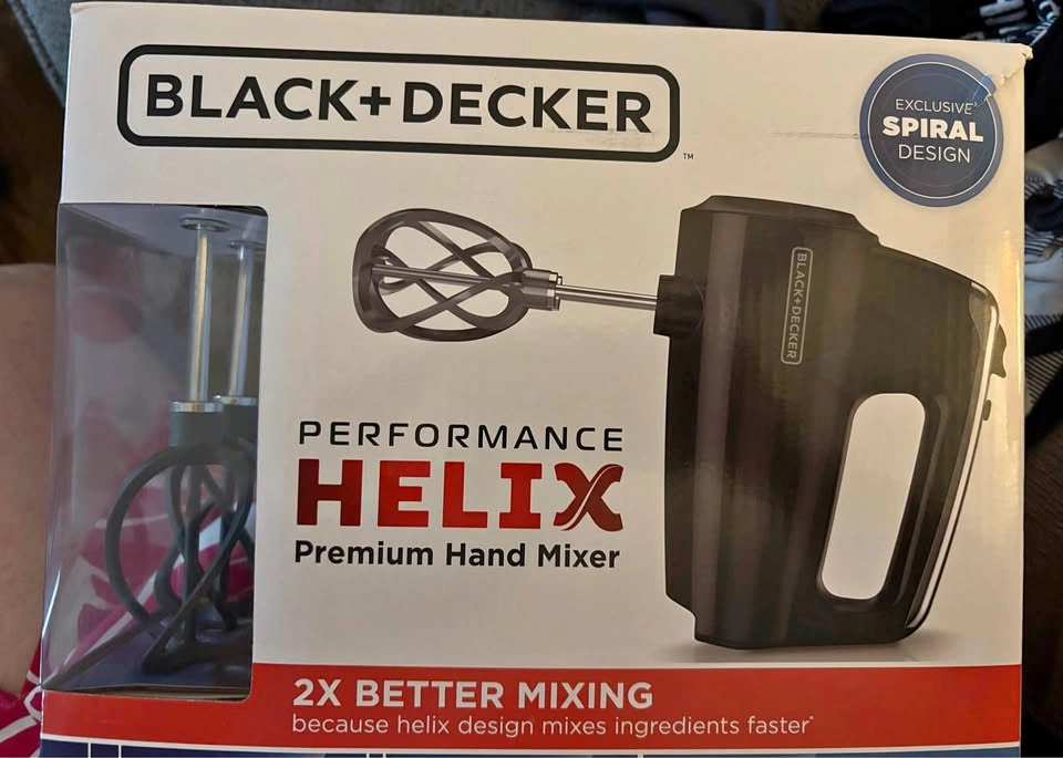 New BLACK+DECKER PERFORMANCE HELIX Premium Hand Mixer