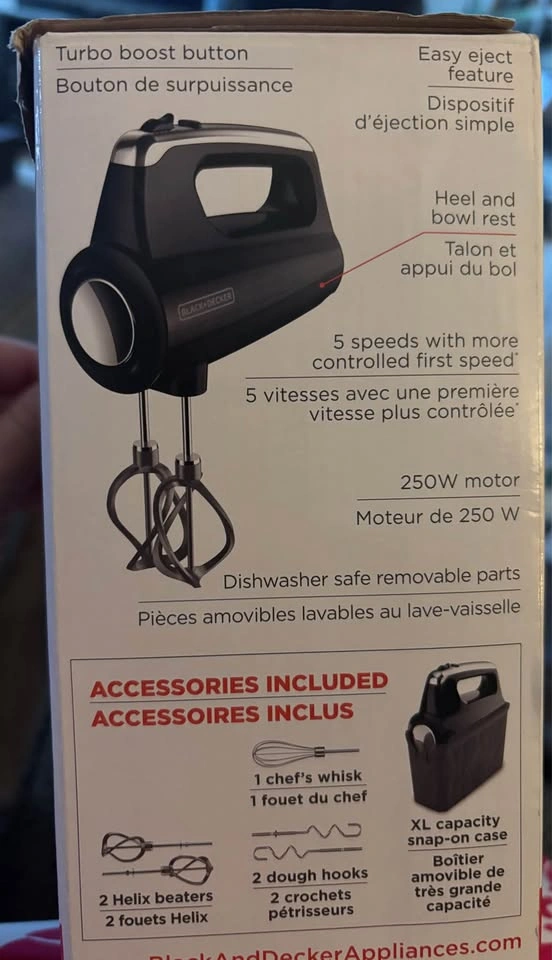 New BLACK+DECKER PERFORMANCE HELIX Premium Hand Mixer - photo 2