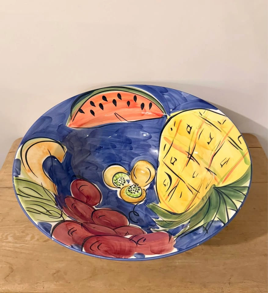 Large Ceramic Bowl | Antica Fornace | Made in Italy | Fruit Desi - photo 3