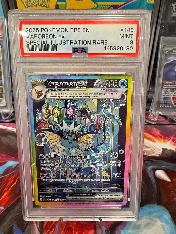 Vaporeon ex 149/131 Prismatic Evolutions PSA 9