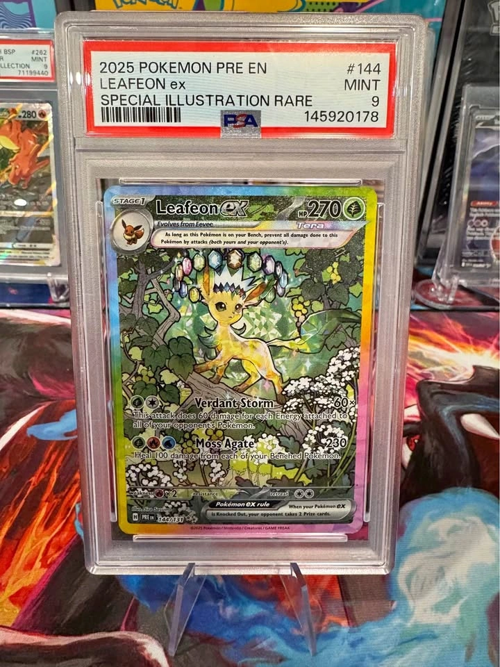 Leafeon ex 144/131 Prismatic Evolutions PSA 9