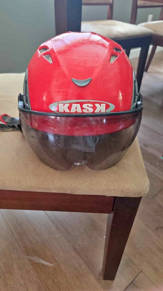 Kask helmet with visor