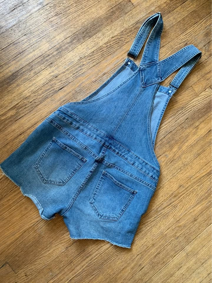 Sweet Vintage Denim Overall Short Set - photo 4