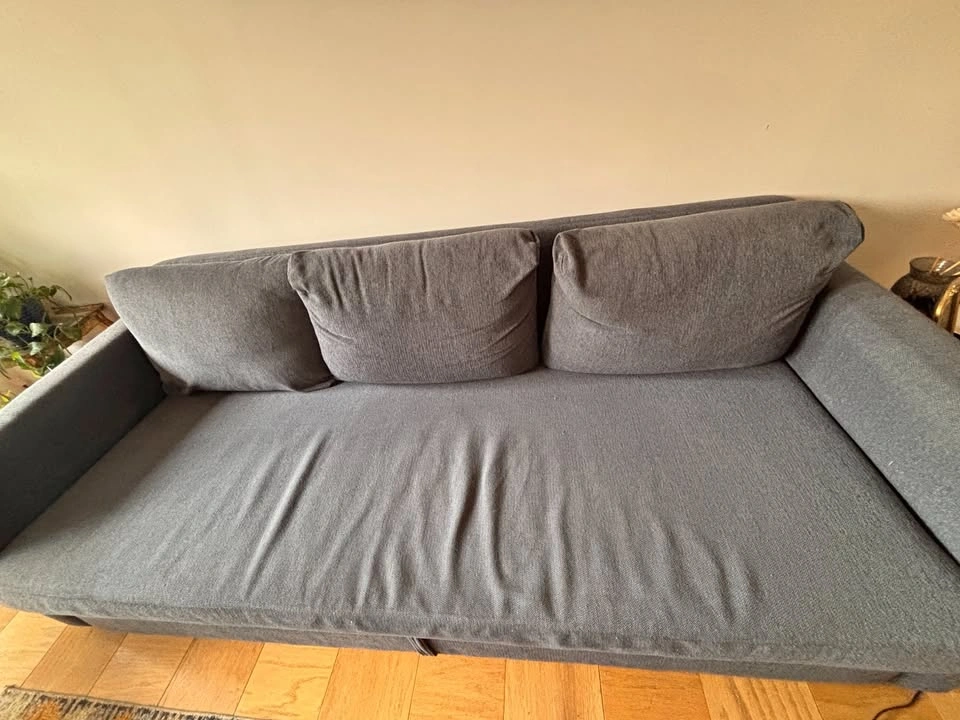 IKEA FRIHETEN sleeper sofa, blue gray
