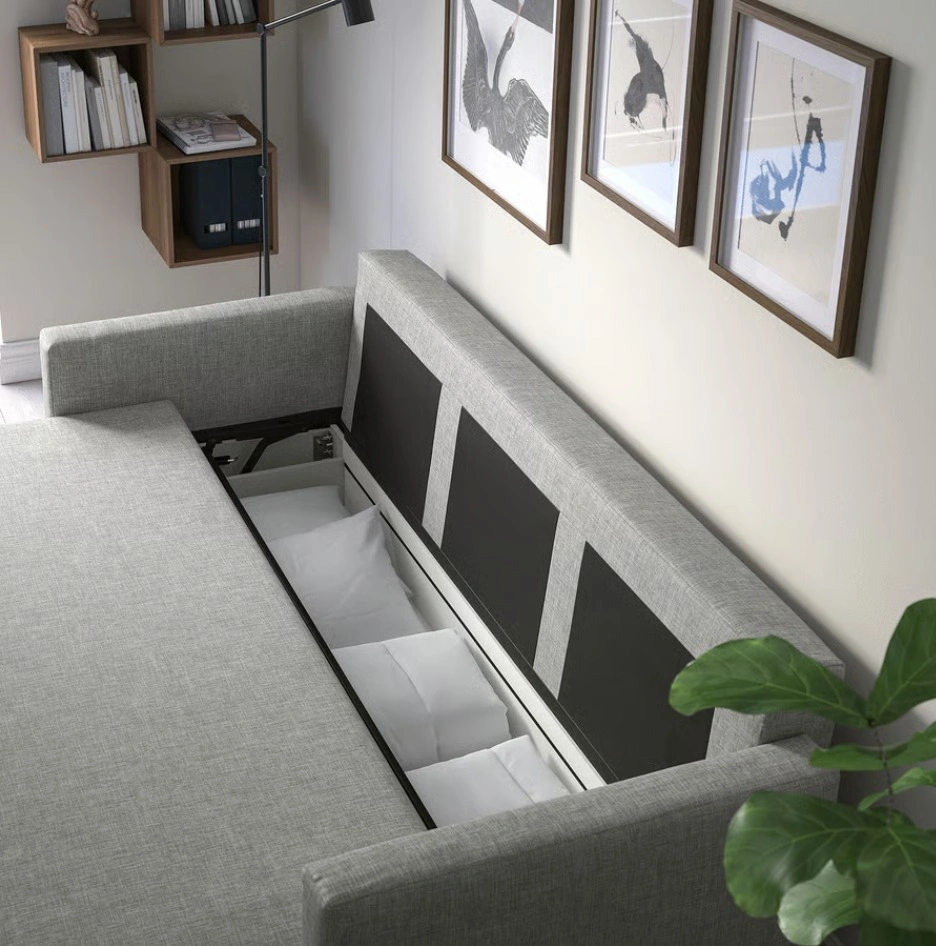 IKEA FRIHETEN sleeper sofa, blue gray - photo 3