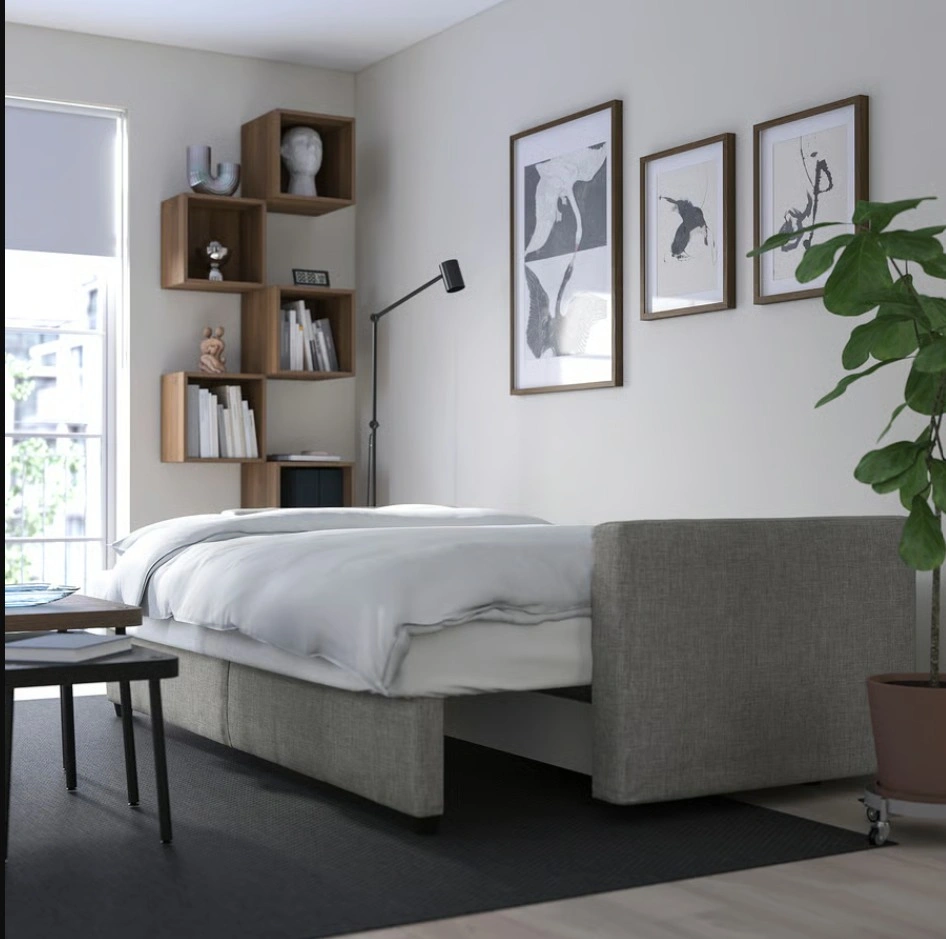 IKEA FRIHETEN sleeper sofa, blue gray - photo 5