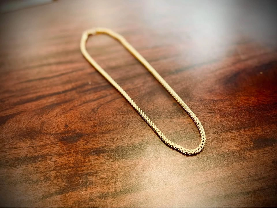 5mm 18K Gold plated Franco link chain. 100% Stainless Steel - photo 3