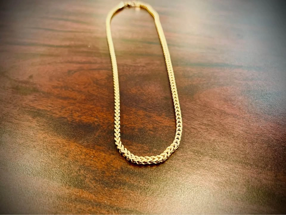 5mm 18K Gold plated Franco link chain. 100% Stainless Steel - photo 5