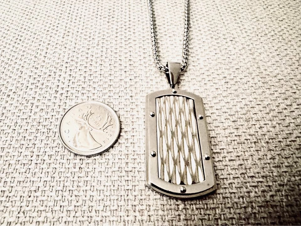 316L Stainless Steel Dog Tag Pendant | Waterproof & non-Tarnish - photo 3