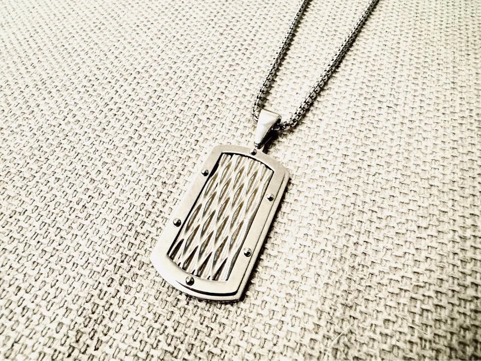 316L Stainless Steel Dog Tag Pendant | Waterproof & non-Tarnish - photo 5