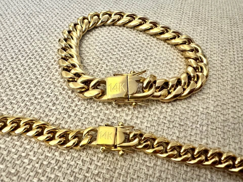 14K Gold Plated Cuban Link Bracelet – 6mm - photo 3