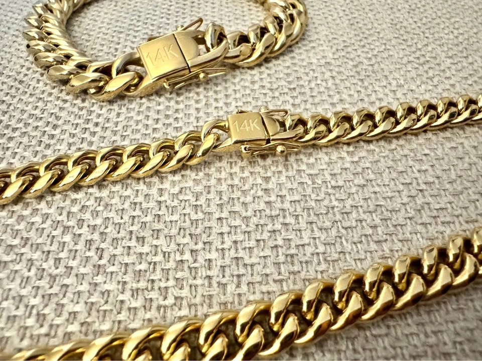 14K Gold Plated Cuban Link Bracelet – 6mm - photo 4
