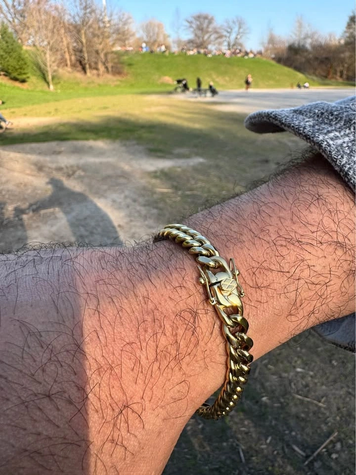 14K Gold Plated Cuban Link Bracelet – 6mm - photo 5