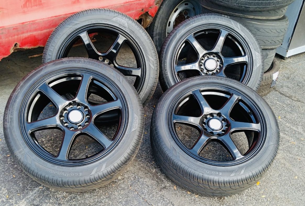 RACELINE BLACK 4 WHEELS & TIRES-R18” - photo 3