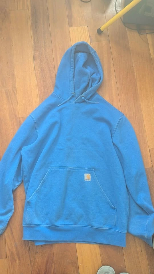 Large Light Blue Carhartt hoodie - photo 3