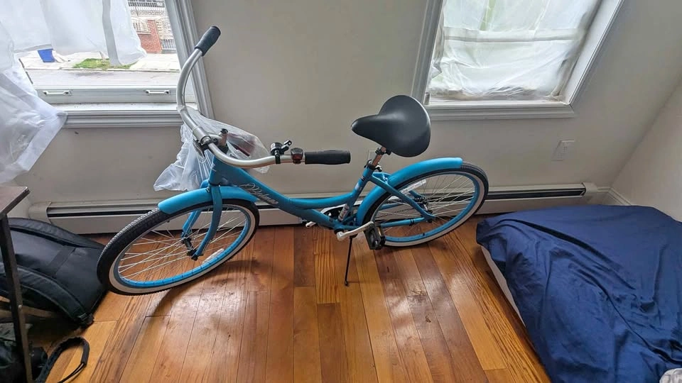 Shogun Blue Cruiser Bike (With Helmet, Bell, & Light)