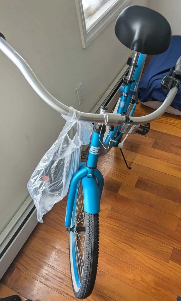 Shogun Blue Cruiser Bike (With Helmet, Bell, & Light) - photo 2