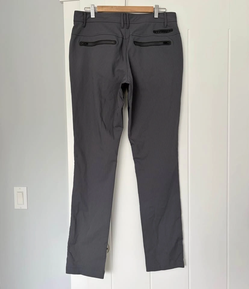 Lululemon Commute Pants Dark Slate / Slate Grey Striped Men’s Si - photo 5