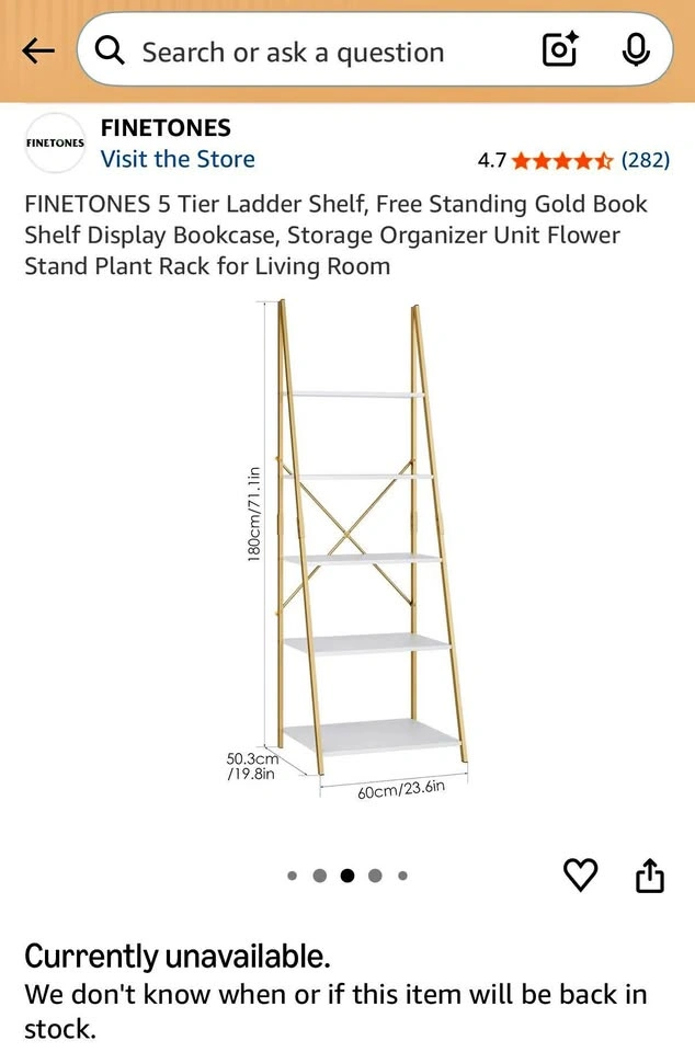 Tiered bookshelf