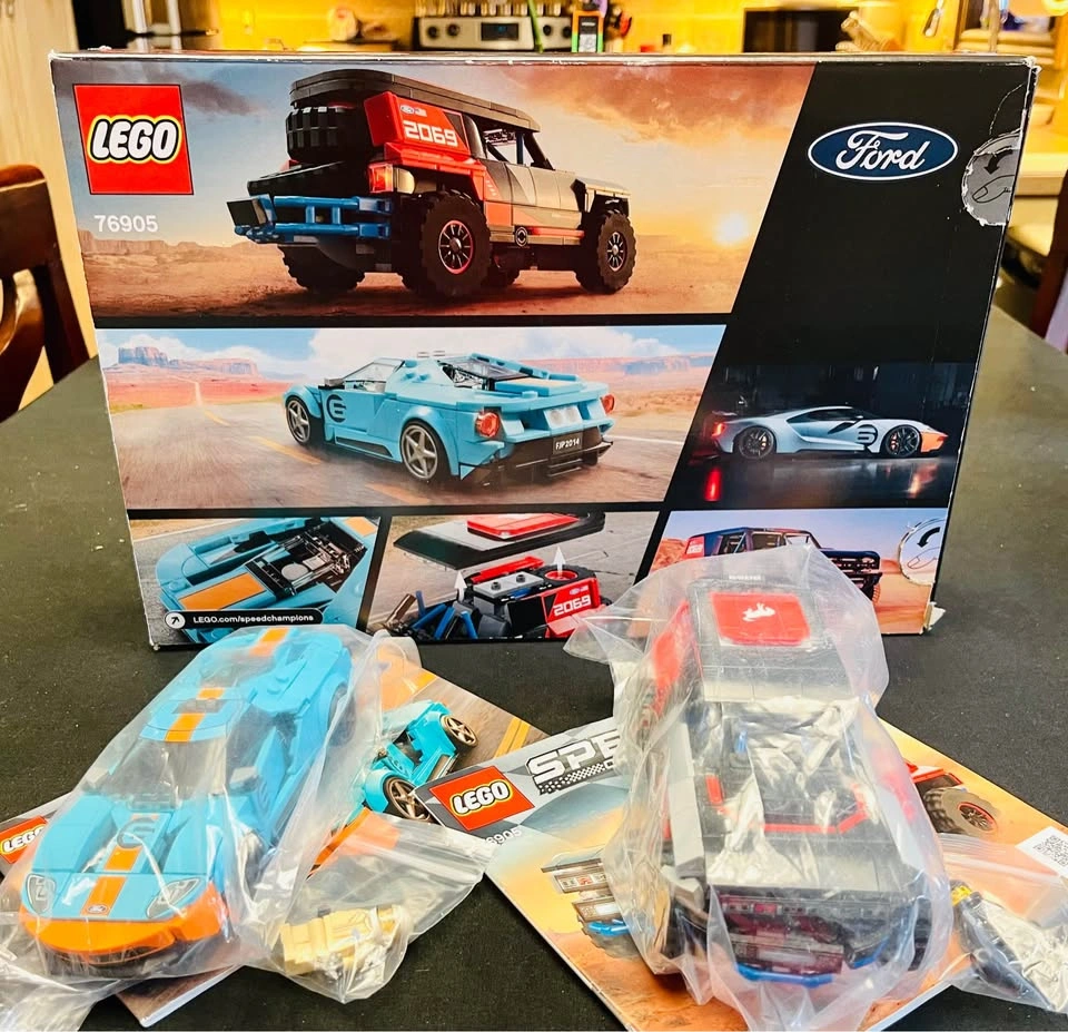 LEGO Speed Champions Ford GT and Bronco R (76905) Used Set - photo 2
